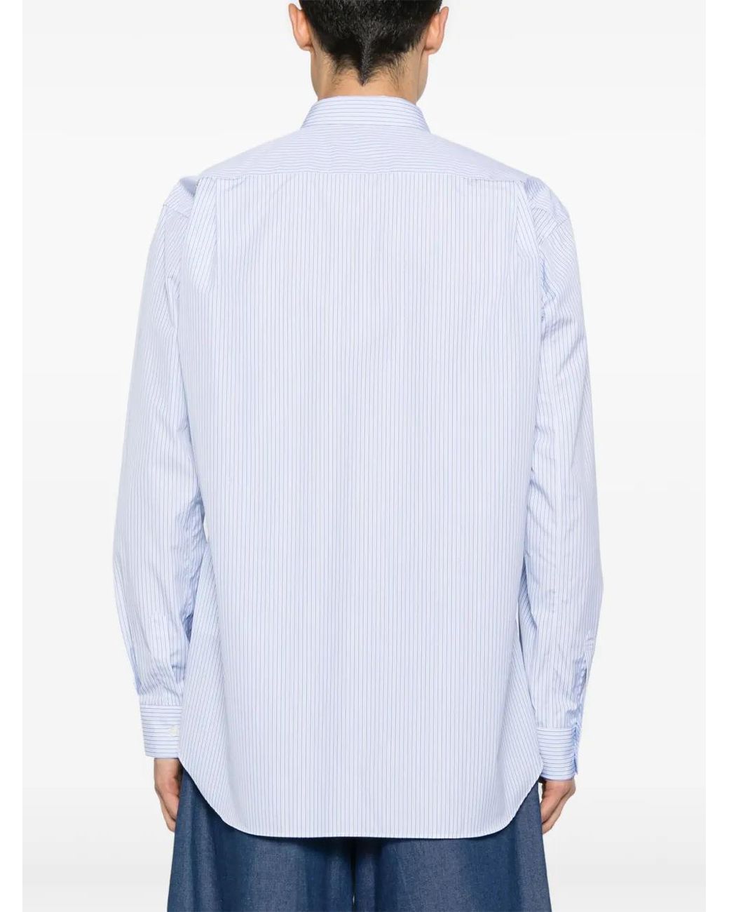 Chemise Rayée À Design Patchwork Comme des Garçons pour homme en coloris Blue