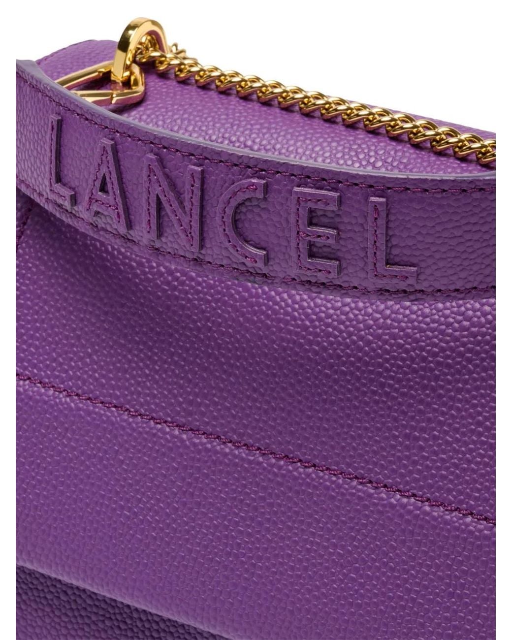 Lancel Purple Ninon Shoulder Bag