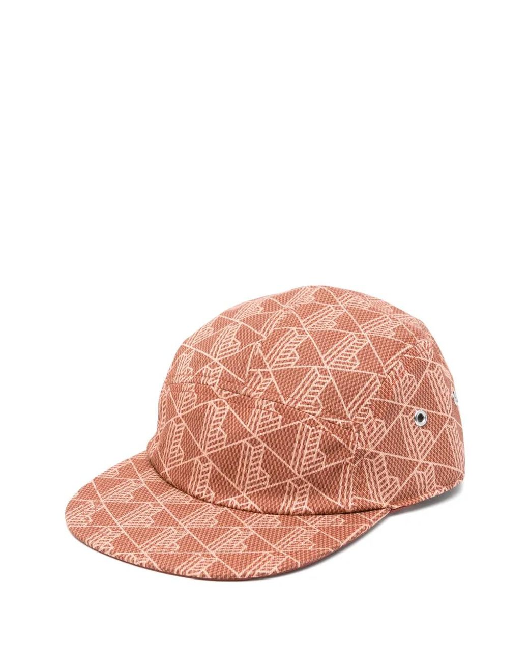 Gorra Estampada De Sarga Lacoste de color Pink