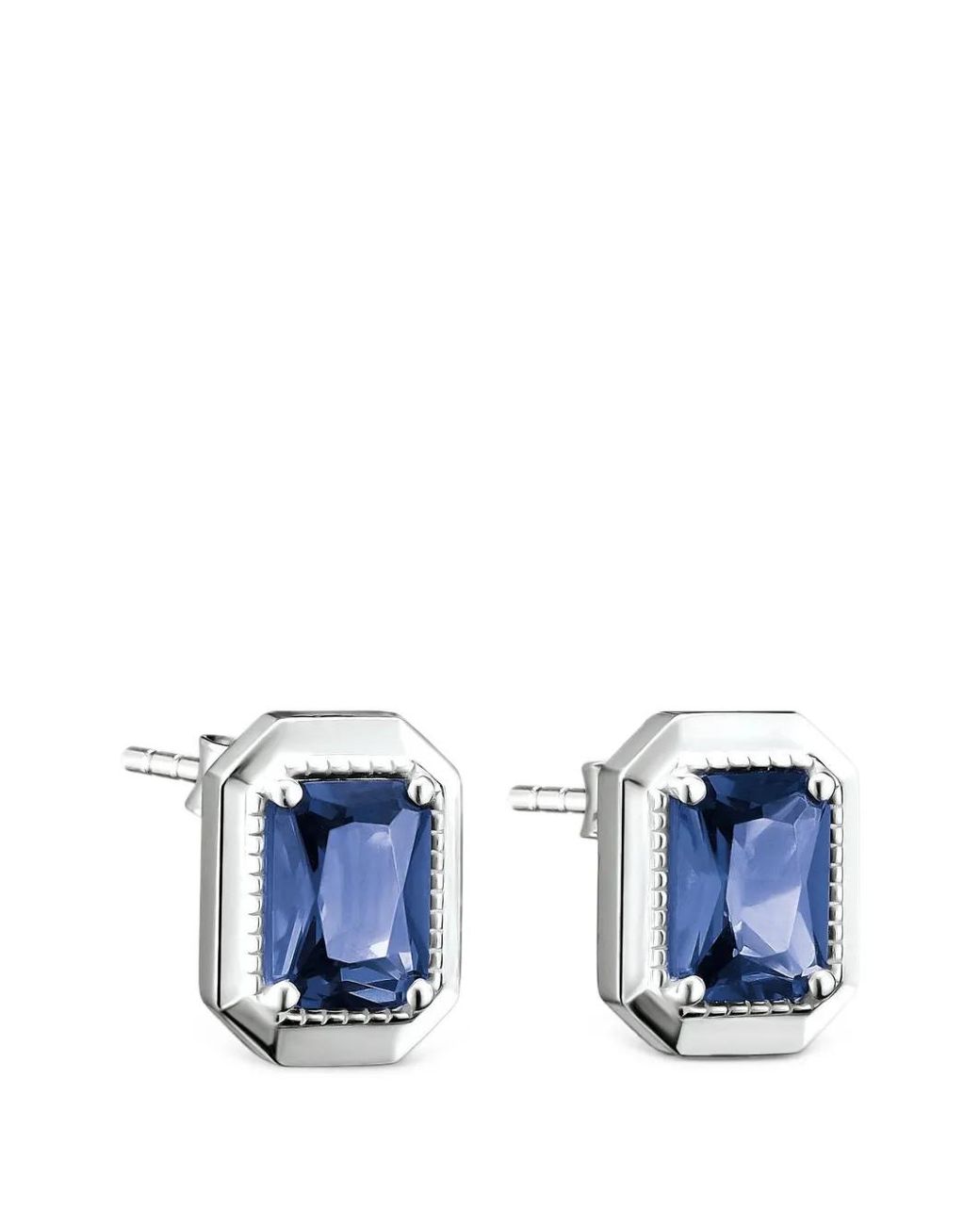 Pendientes Con Corte Octogonal Thomas Sabo de color Blue