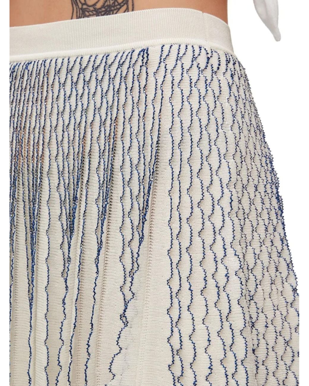 Loewe White Mini Skirt