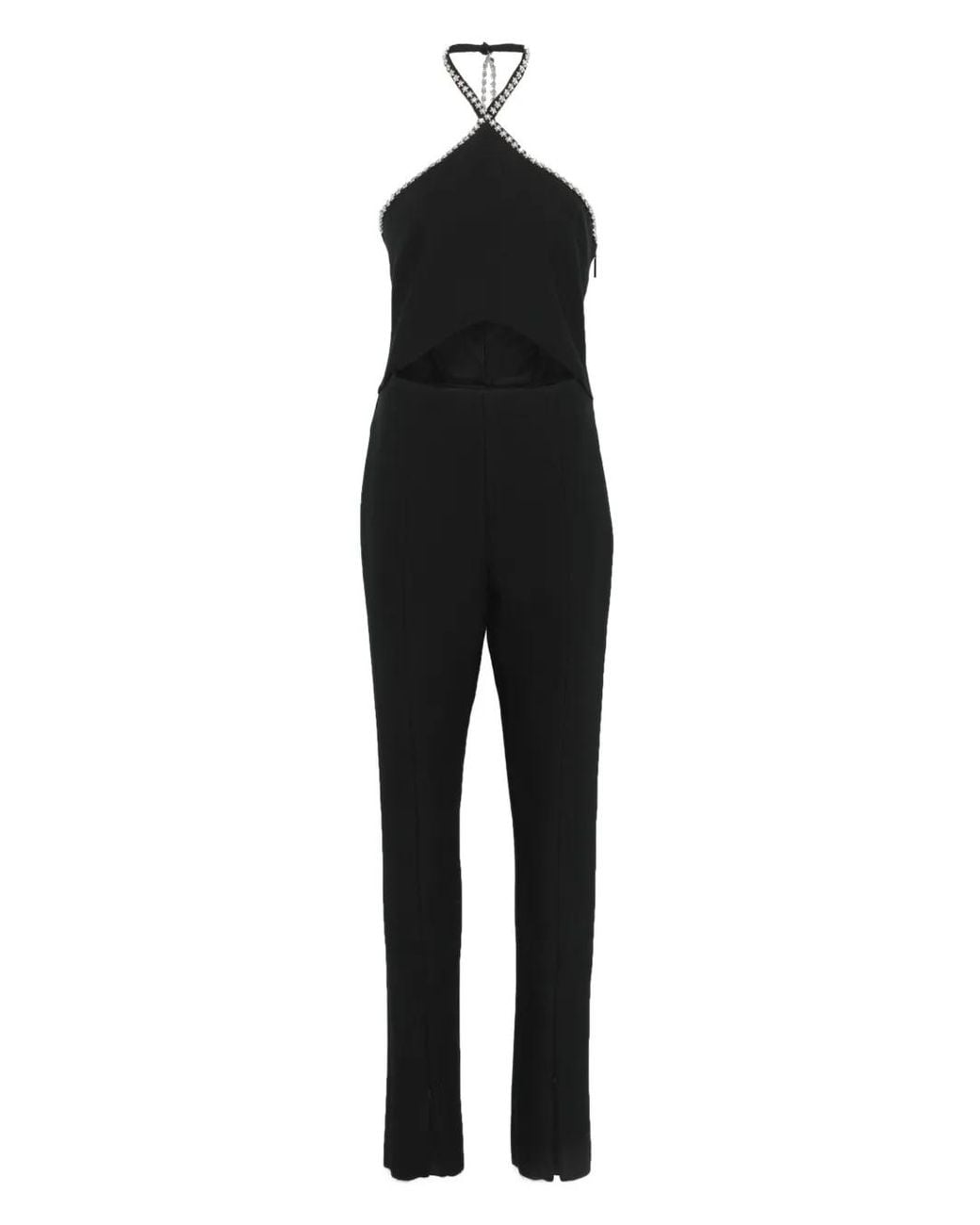 MSGM Black Embellished Jumpsuit