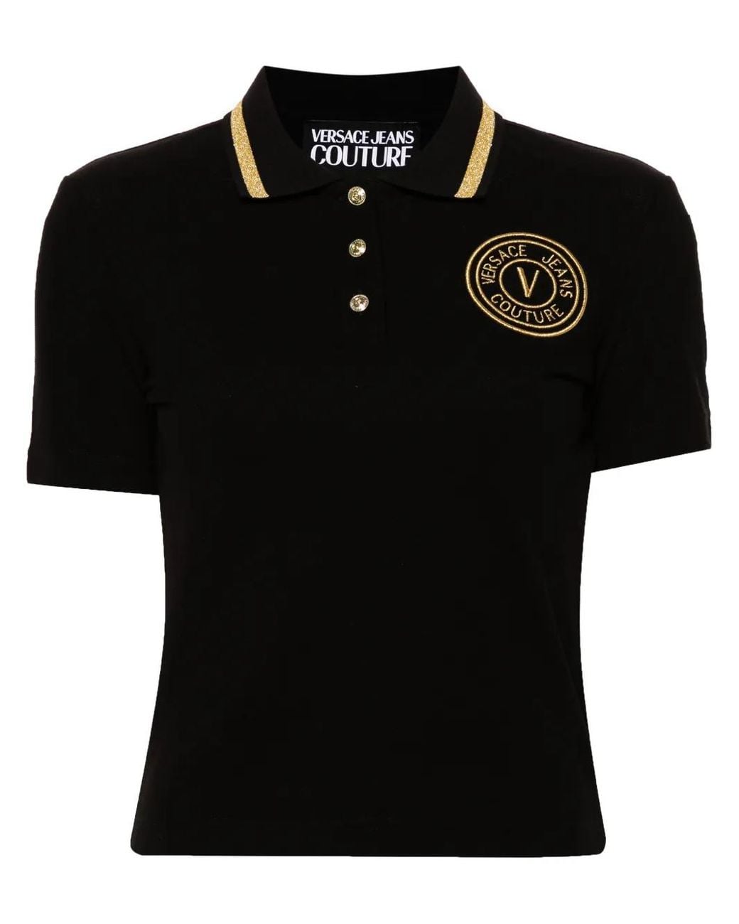 Versace Jeans Couture Black Versace Jeans T-Shirts And Polos