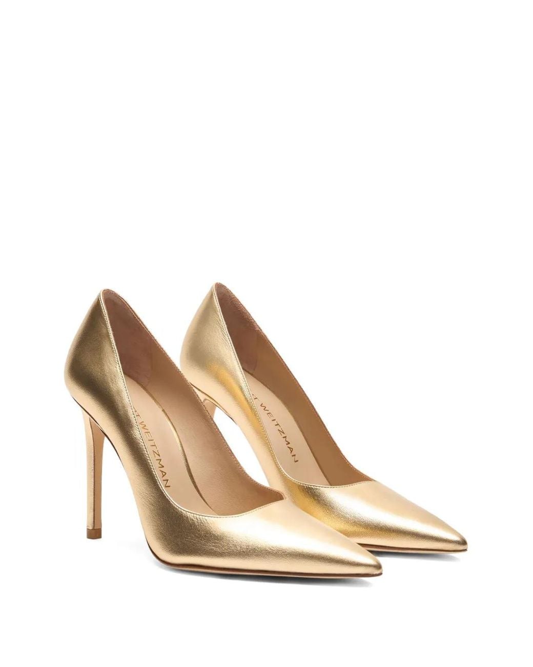 Stuart Weitzman Metallic "Stuart Power" Decollete T. 100