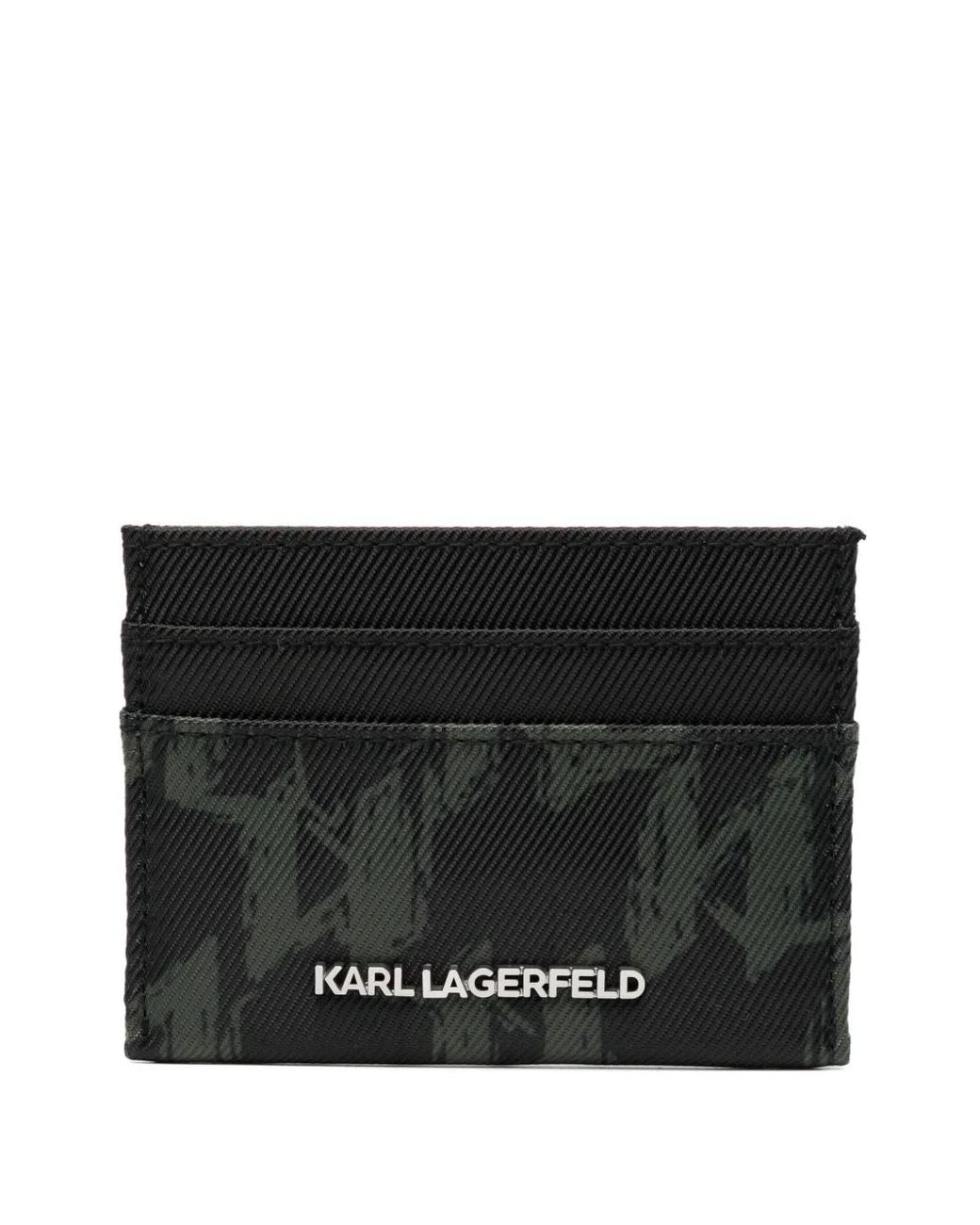 Karl Lagerfeld Black K/Monogram Cardholder for men