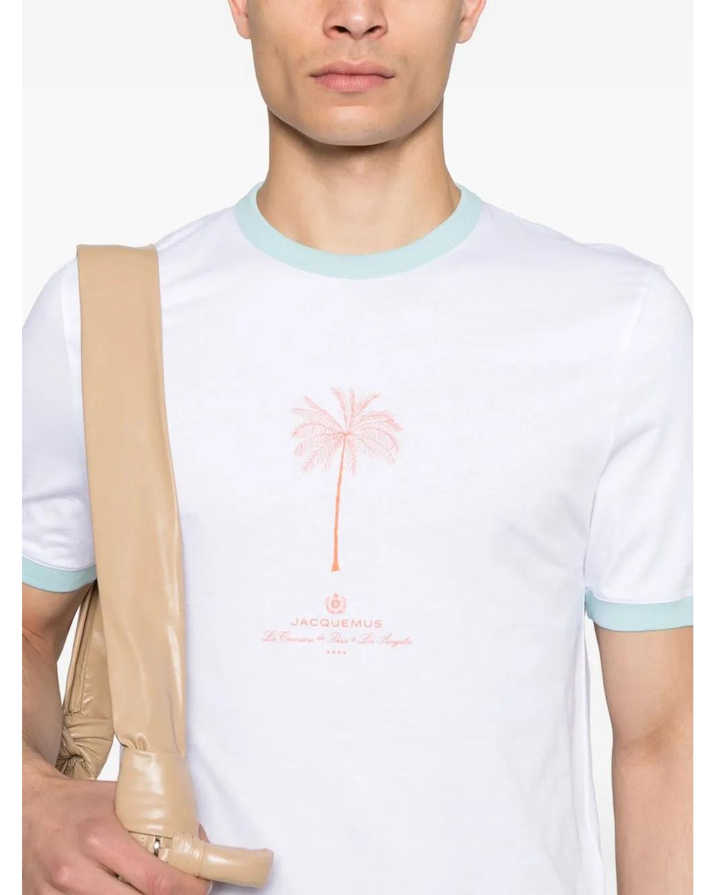 Jacquemus White Printed T-Shirt for men