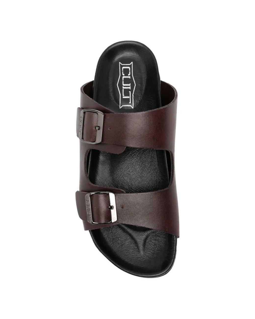Cult White Scorpion 4781 Buckle-Fastening Leather Sandals for men