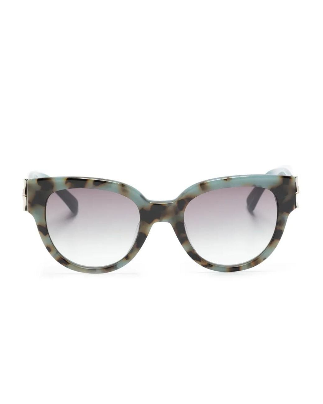 Longchamp Blue Tortoiseshell-Effect Cat-Eye Sunglasses