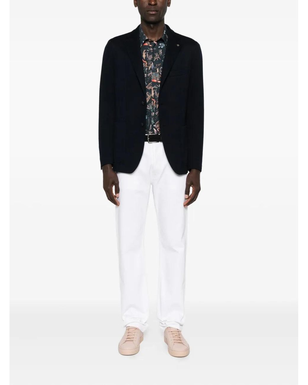 Tagliatore Black Single-Breasted Blazer for men