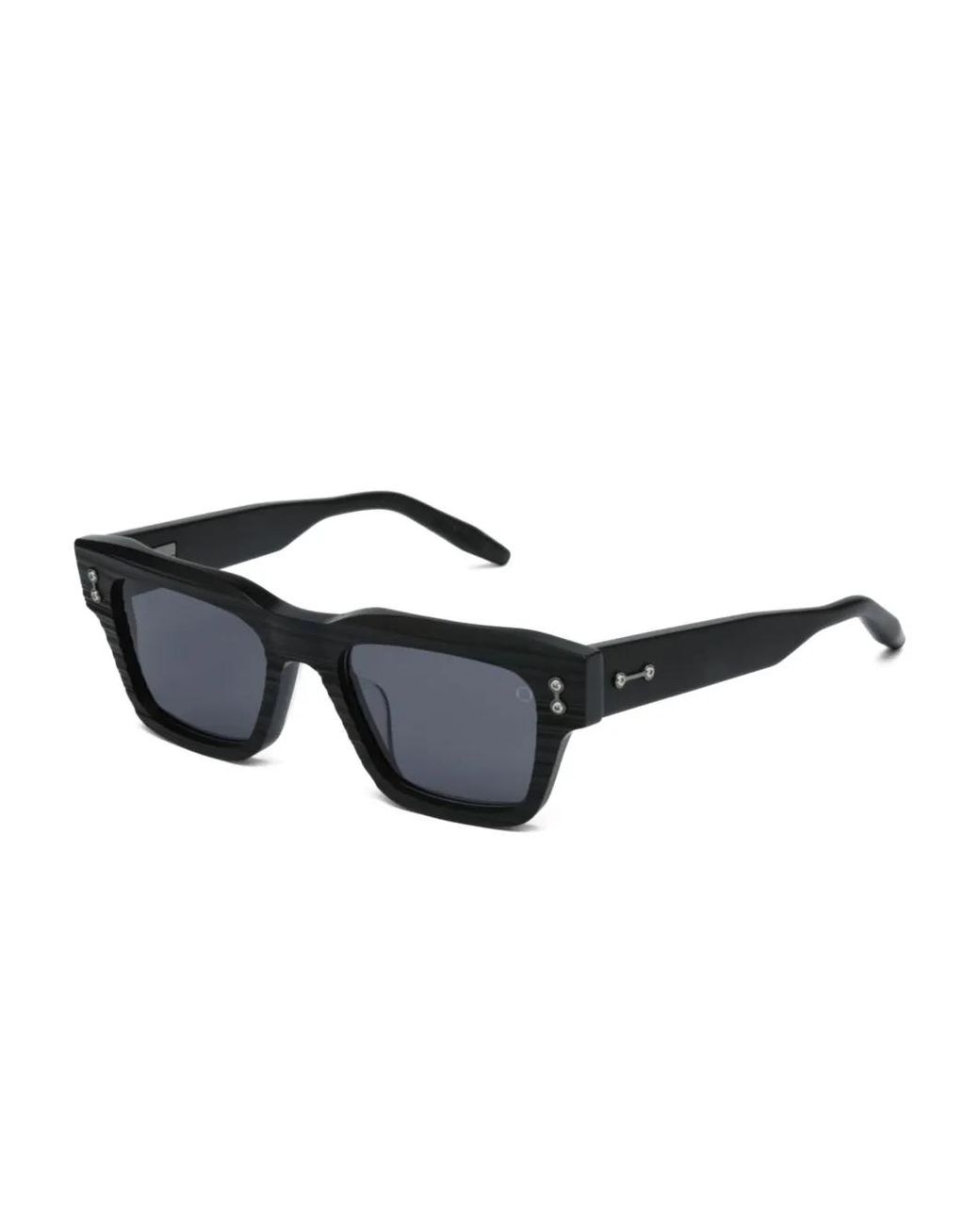 Akoni Black Square-Frame Sunglasses