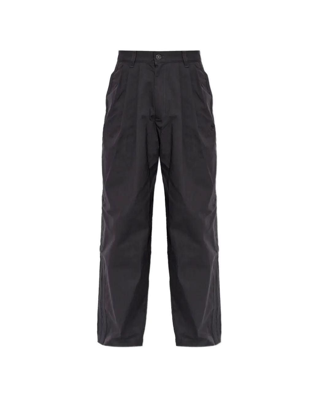 Adidas Black Triple Pleated Pants for men