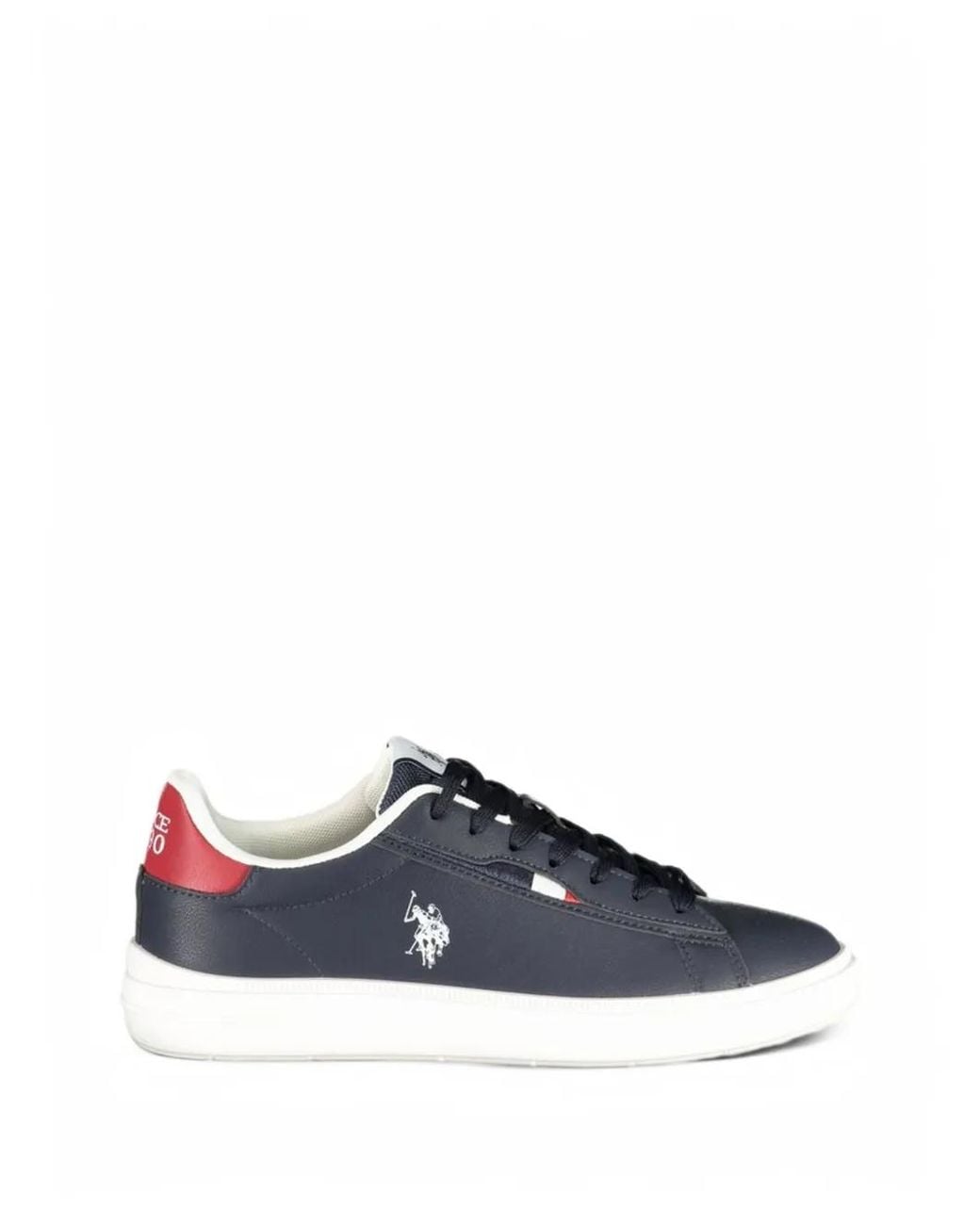 U.S. POLO ASSN. Blue Logo-Embroidered Sneakers for men