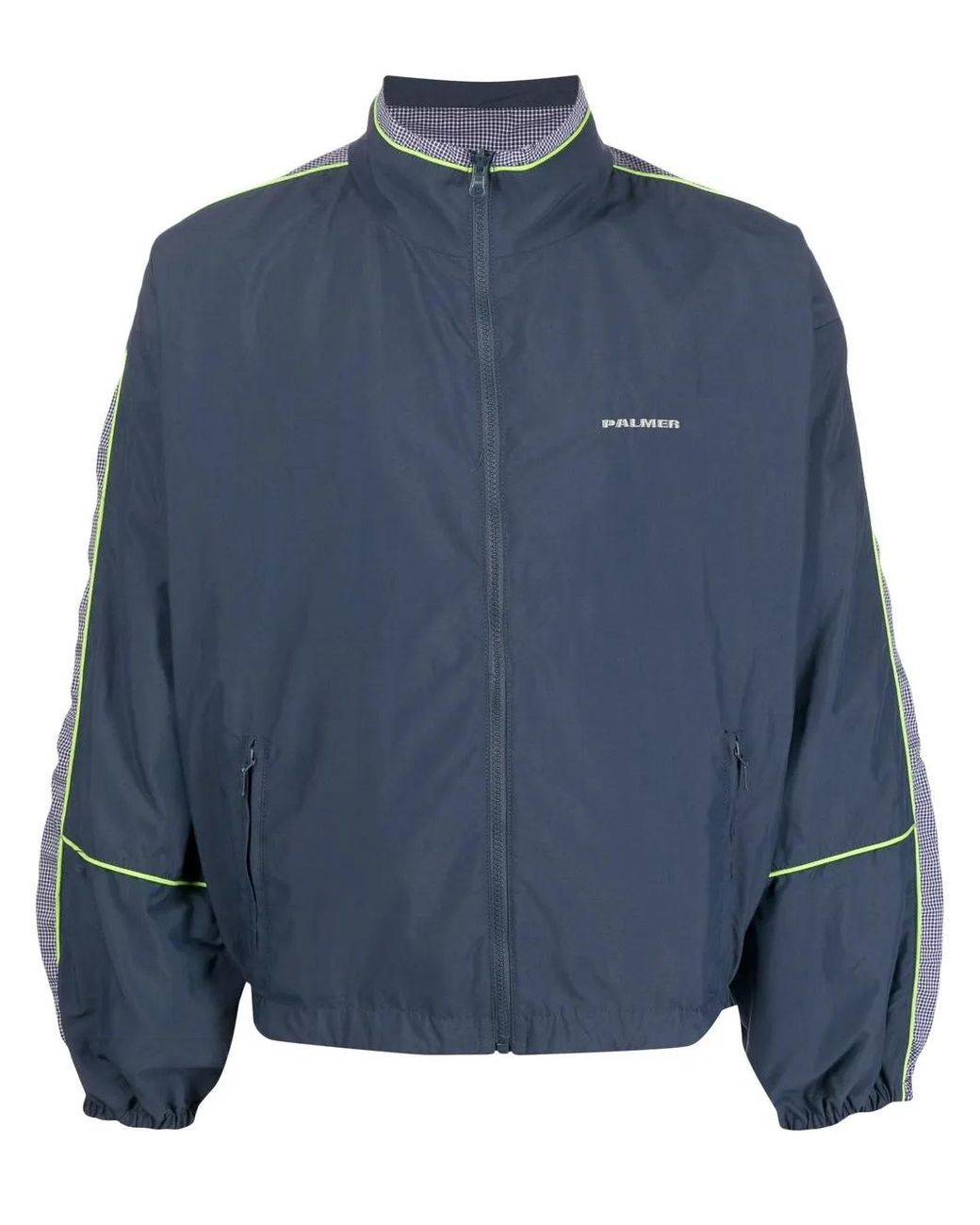 Palmier Blue Lightweight Zipped Bomber Jacket for men