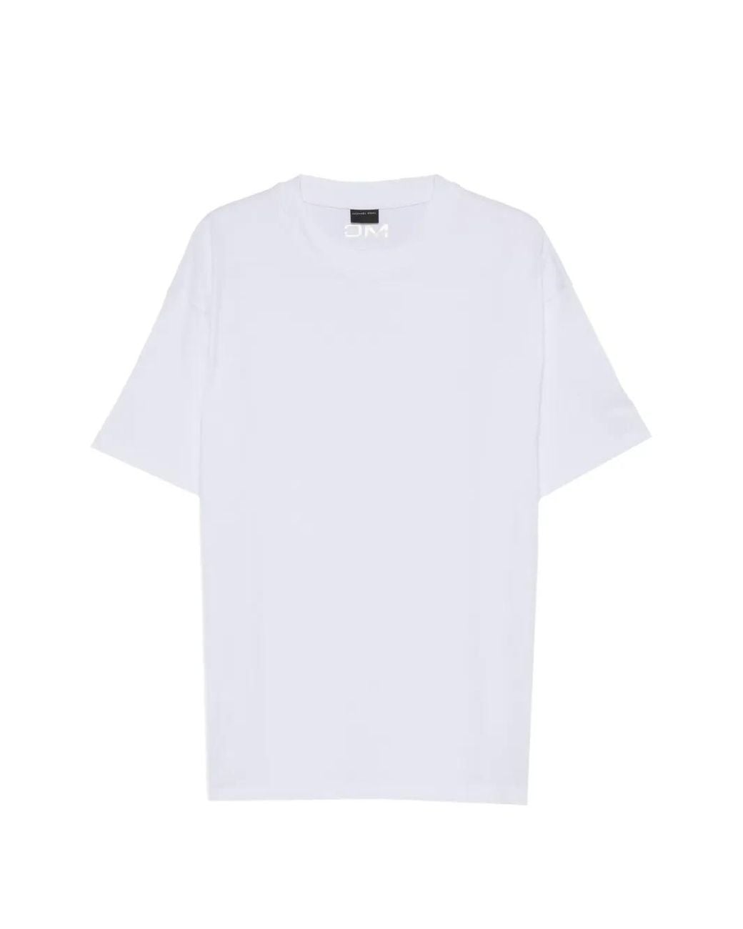Michael Coal White Logo-Embossed T-Shirt for men
