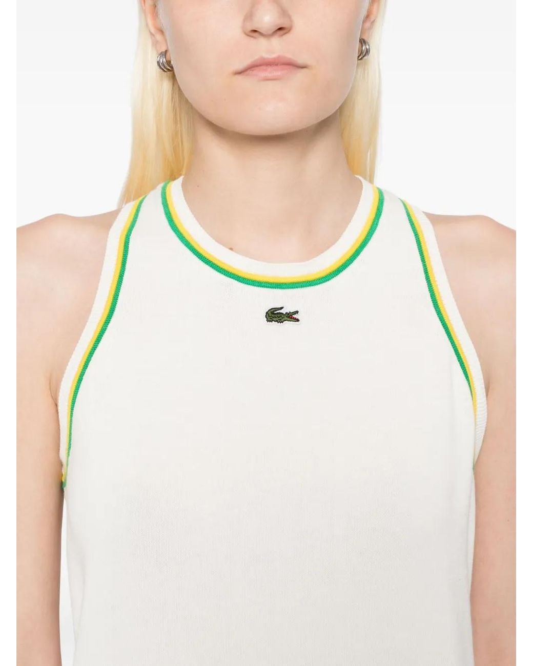 Lacoste Black Jersey Tank Top