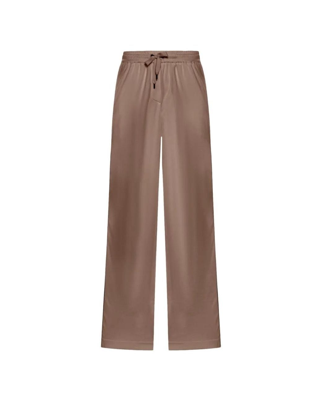 Brunello Cucinelli Brown Drawstring Trousers