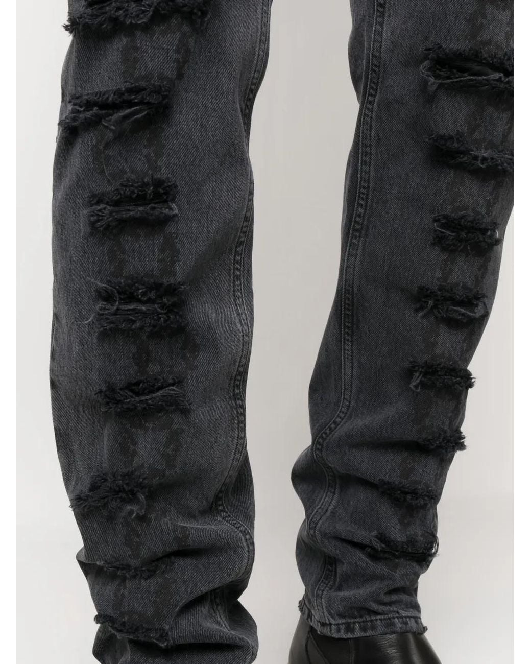 1017 ALYX 9SM Blue Distressed-Effect Skinny Jeans for men