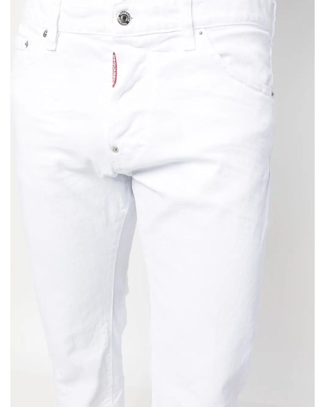 DSquared² Slim-Fit Jeans in het White voor heren