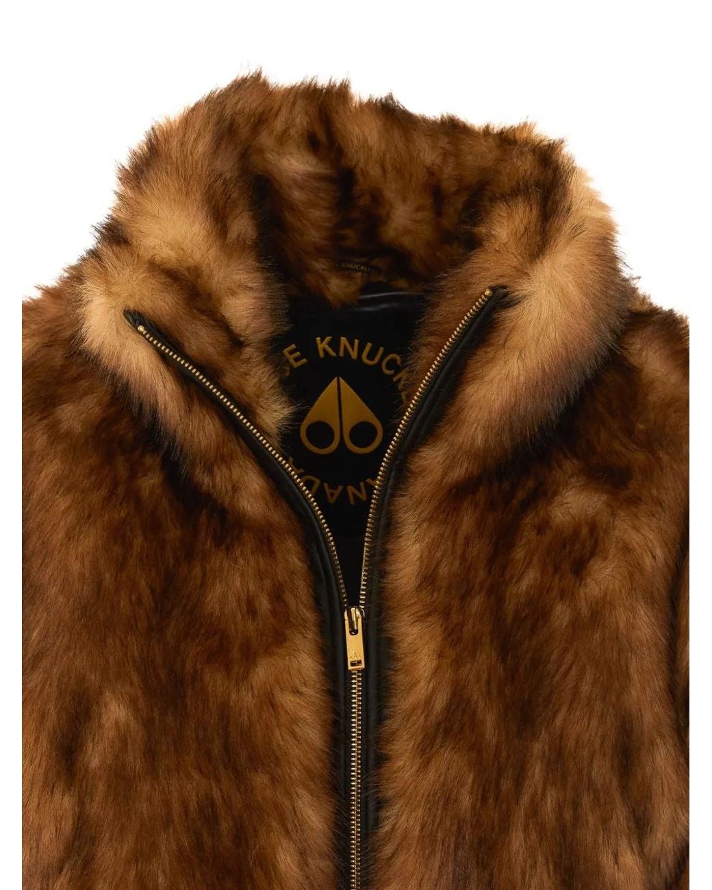 Moose Knuckles Brown Jill Faux-Fur Jacket
