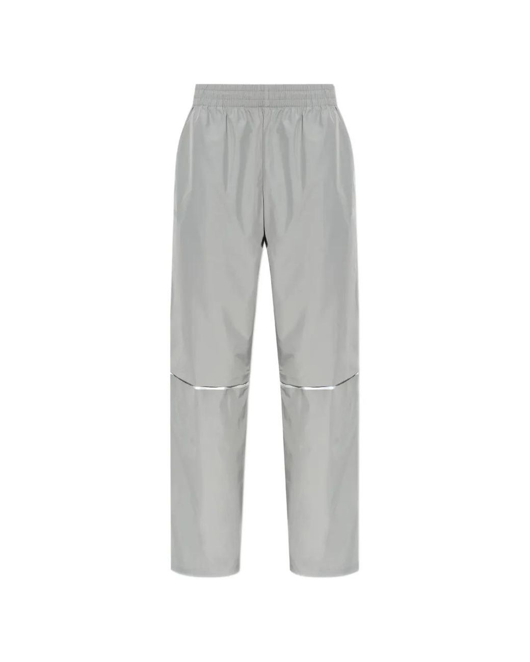 New Balance Gray Reflective-Trim Track Pants for men