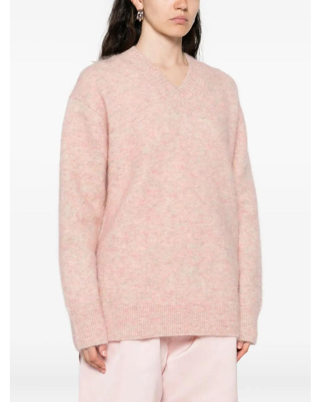 Bellerose Pink V-Neck Sweater