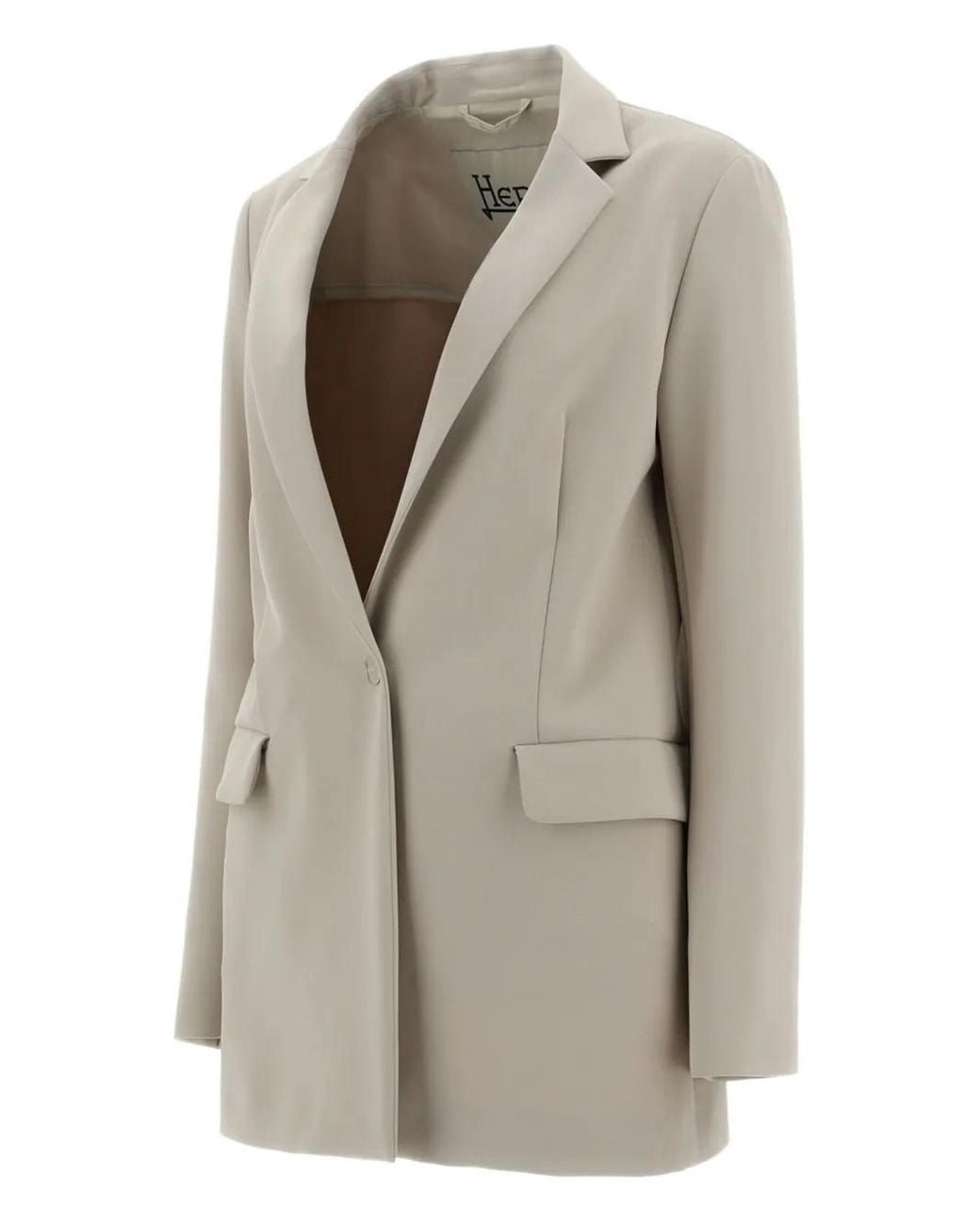 Herno Natural Pocket Single-Breasted Jacket