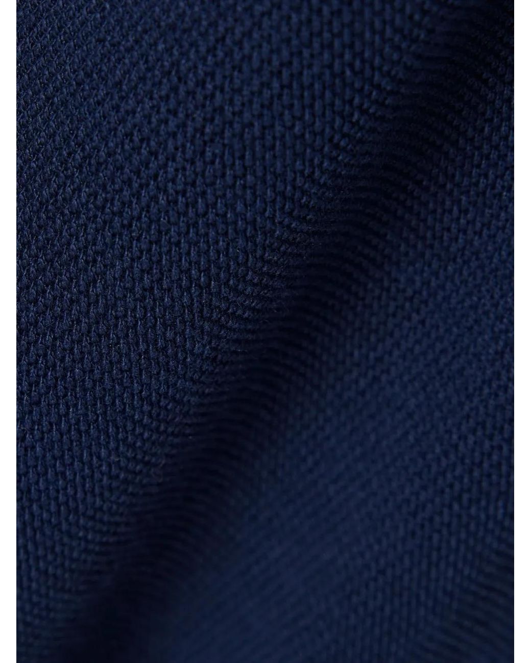 Lacoste Blue Double Face Piqué Zipped Sweatshirt for men