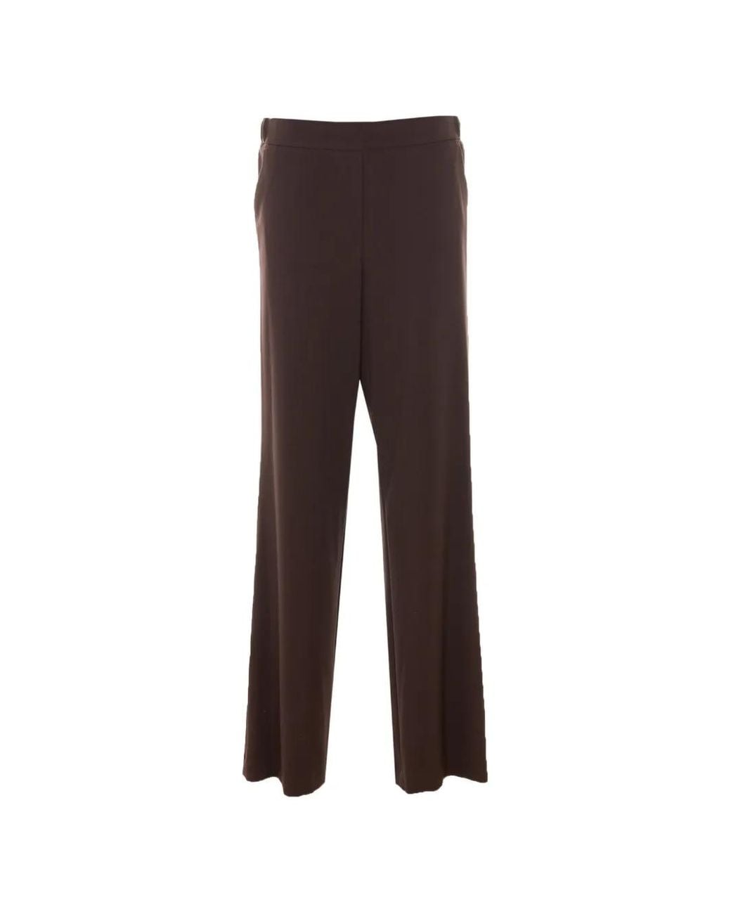 RUE DU BAC Brown Wide-Leg Trousers
