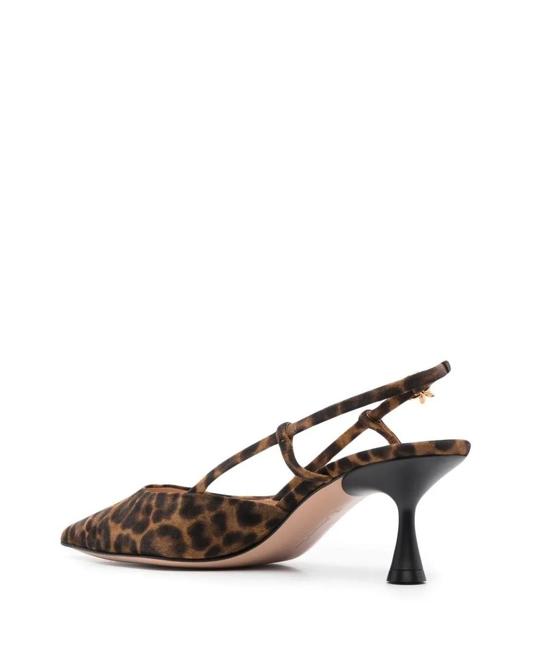 Gianvito Rossi Brown Pointed Toe Slingback Heels