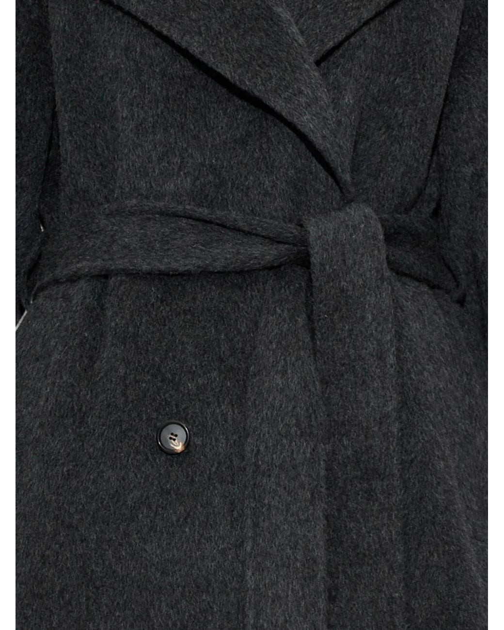 Lisa Yang Blue Double Belted Coat