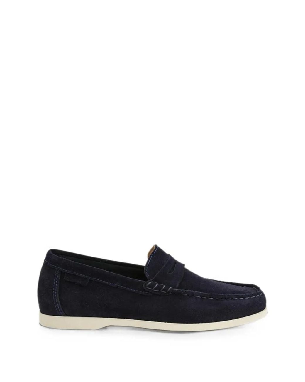 Manebí Blue Suede Penny Loafers for men