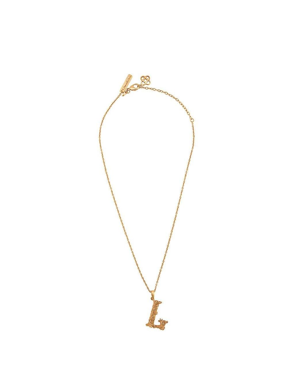 Oscar de la renta alphabet deals necklace