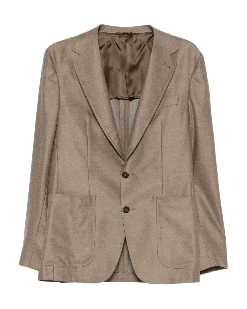 Canali Brown Single-Breasted Blazer for men