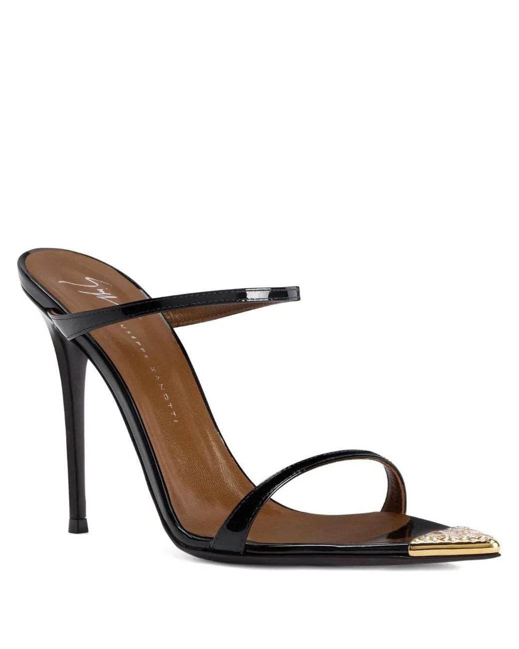 Giuseppe Zanotti Black Intriigo Jewelry 105 Sandals