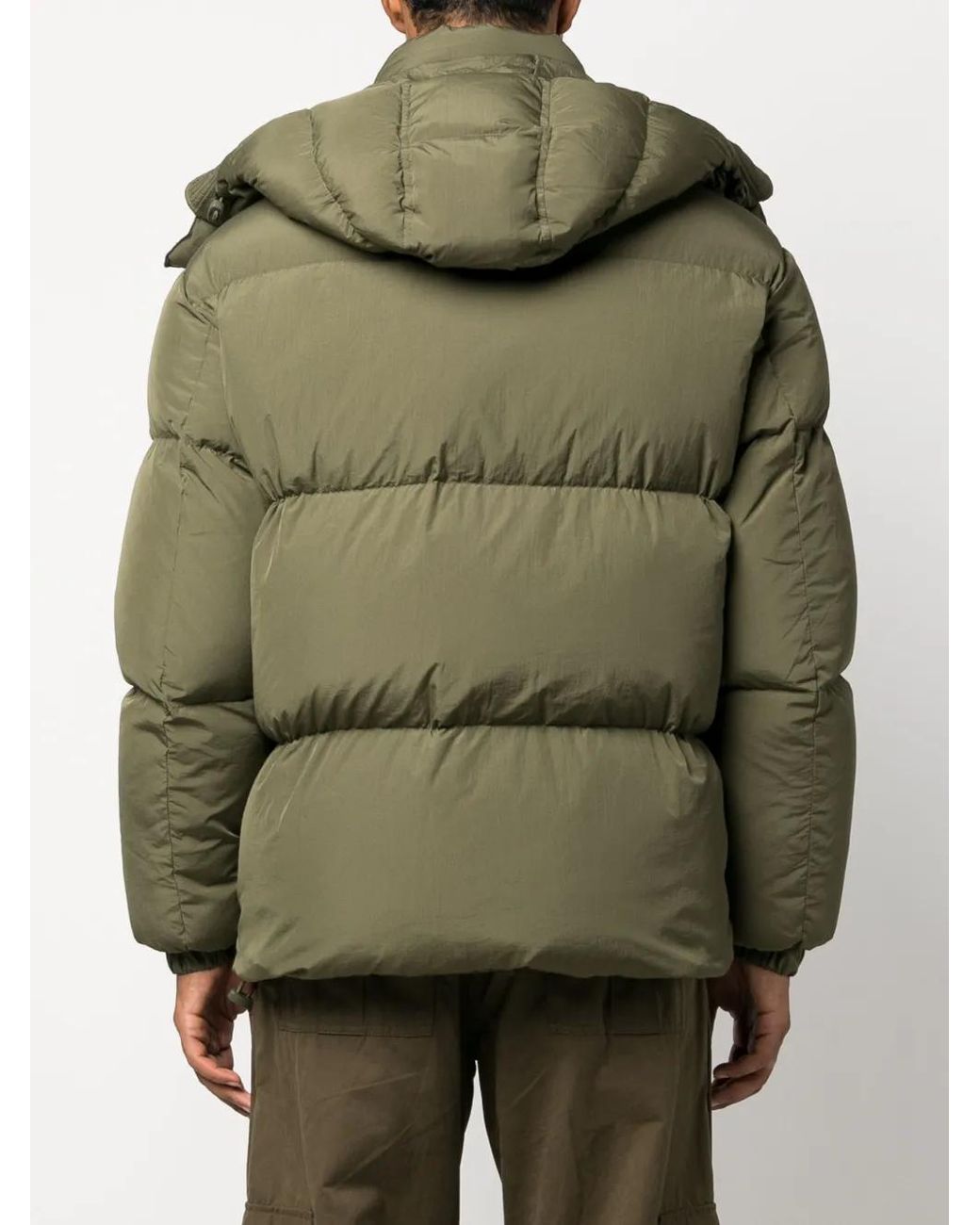 DIESEL Green W-Rolfys Padded Jacket for men
