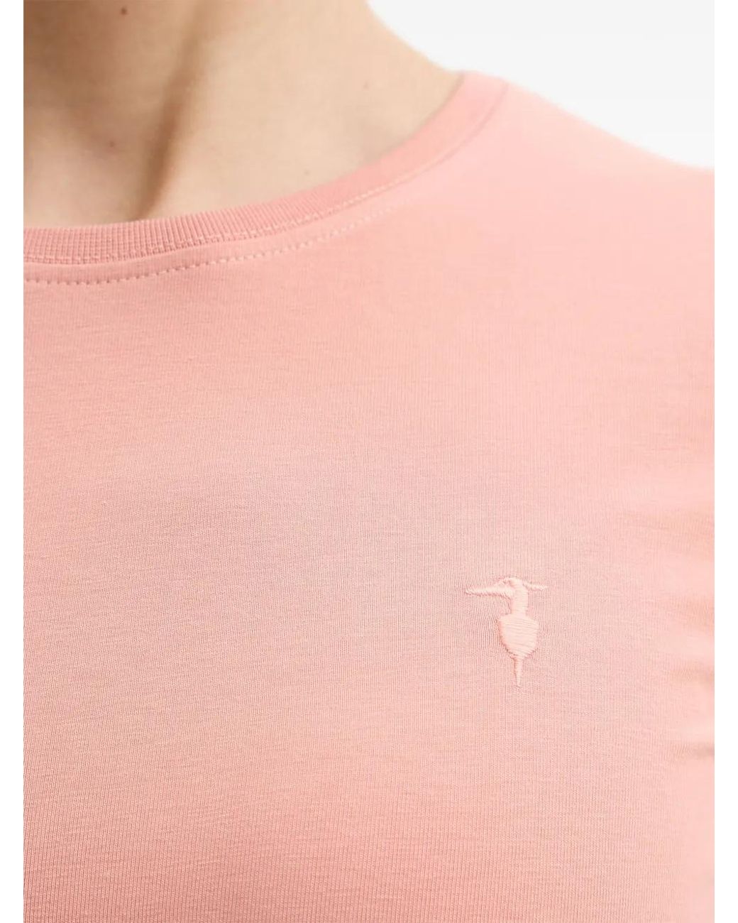 Trussardi Blue Embroidered T-Shirt