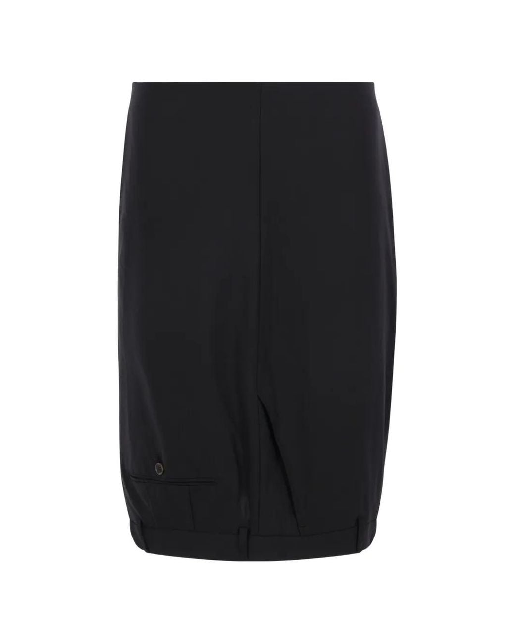 HODAKOVA Black Belt-Loop Detail Skirt