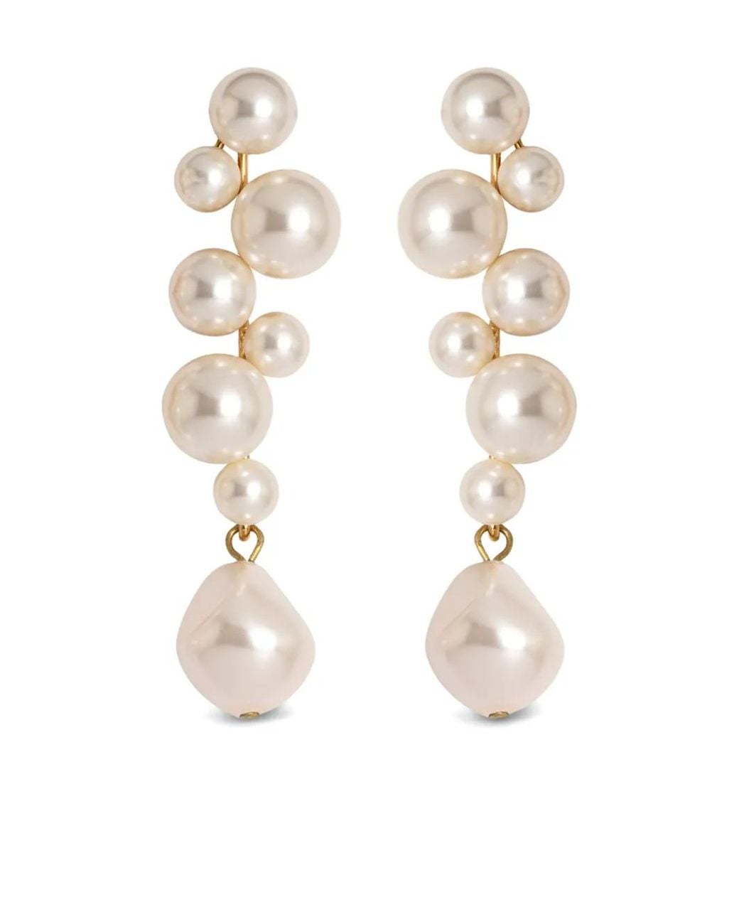 Jennifer Behr White Margaritari Earrings