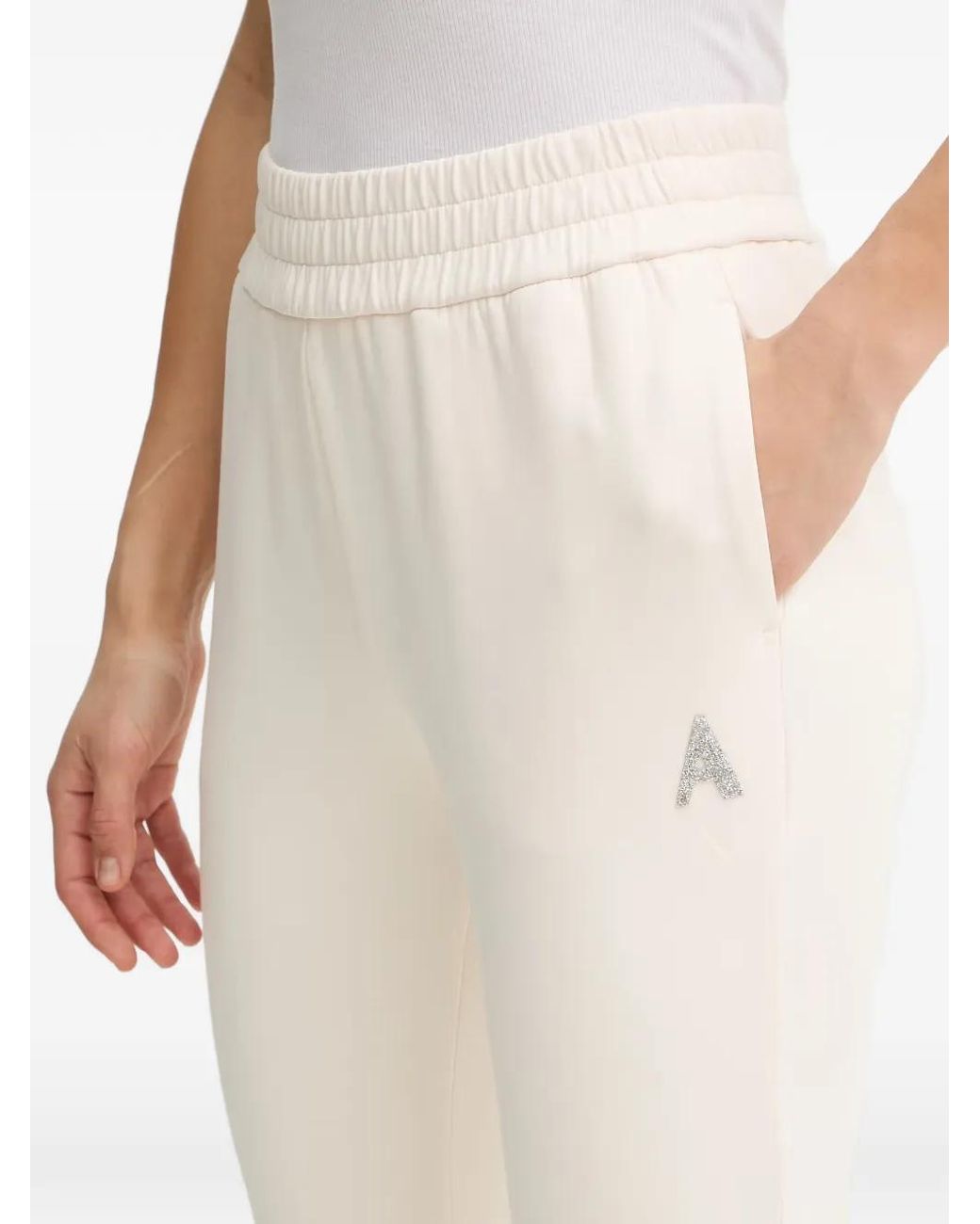 ARMANI EXCHANGE Natural Jogginghose Mit Logo-Patch