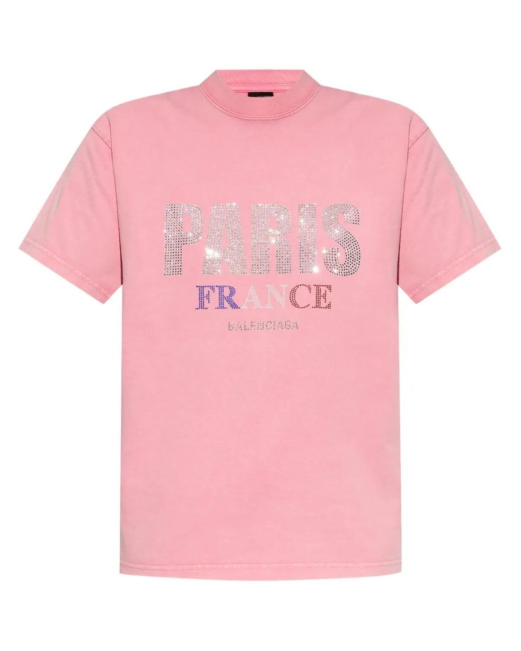 Balenciaga Pink Paris T-Shirt