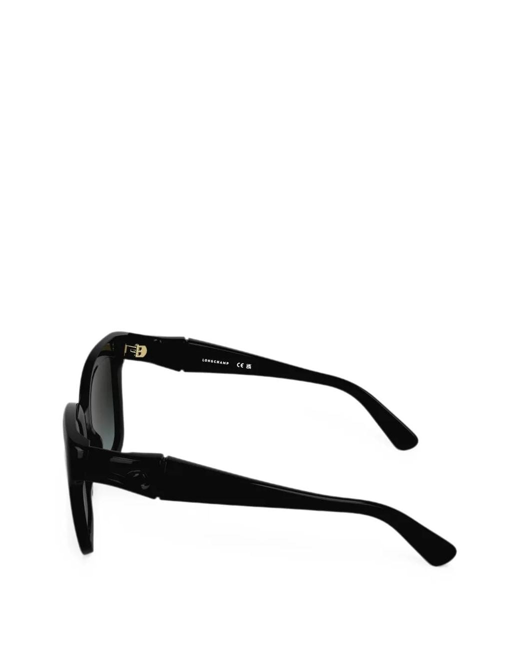 Longchamp Black Butterfly-Frame Sunglasses