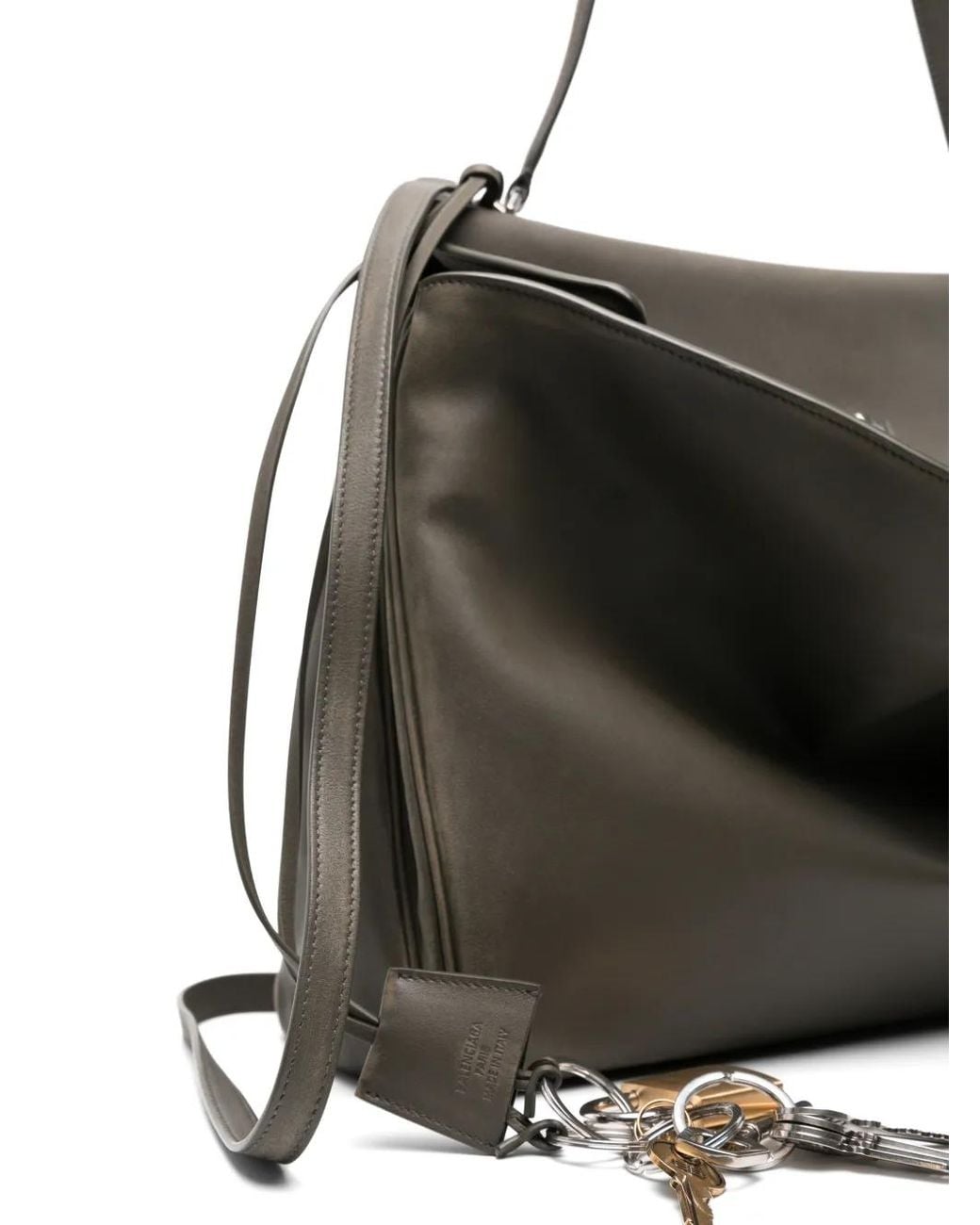 Balenciaga Black Rodeo Handbag Large With Charms Kaki