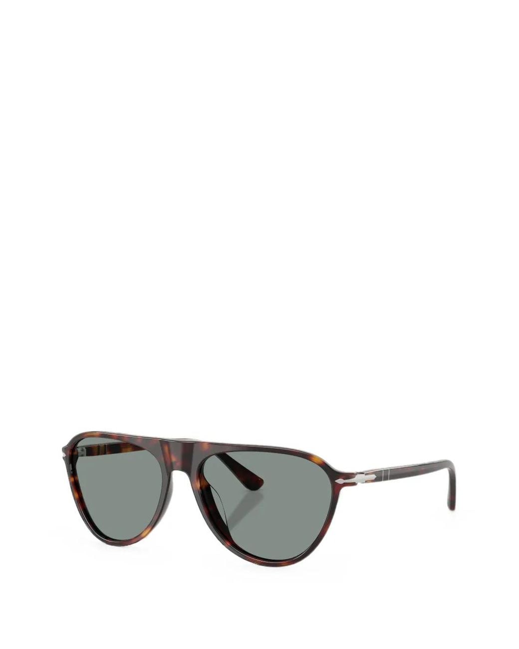 Persol Gray Tortoiseshell-Effect Pilot-Frame Sunglasses for men
