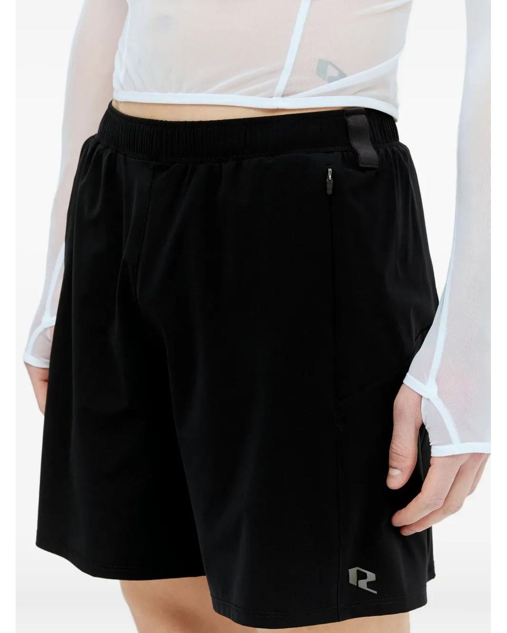 RUNNING ORDER Tillmans Shorts in het Black