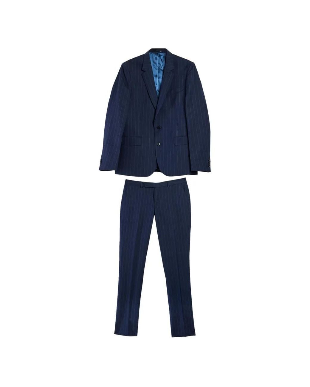 Paul Smith Blue Soho Pinstripe Two-Piece Suit for men