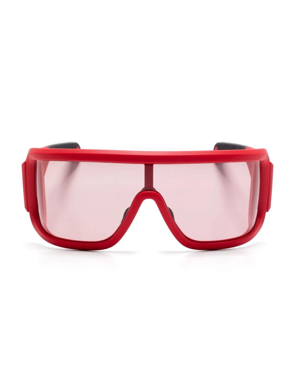 Moncle Frame Moncler Snowseeker Geometric-Frame Sunglasses in Pink | Lyst