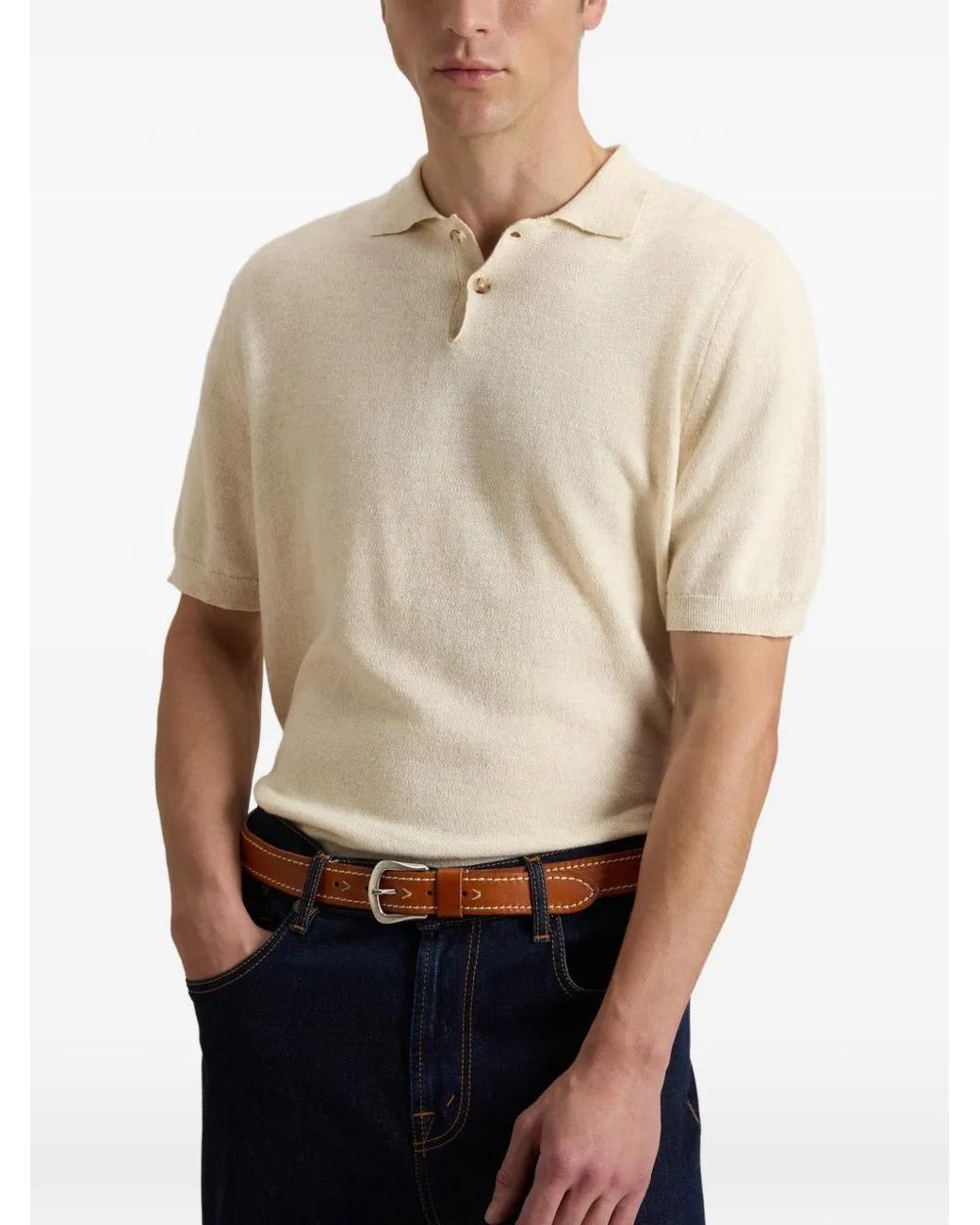 Woolrich White Short-Sleeve Cotton Polo Shirt for men