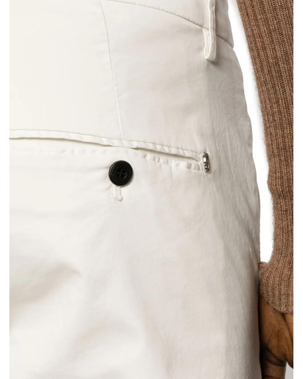 Dondup White Gaubert Slim-Fit Chinos for men