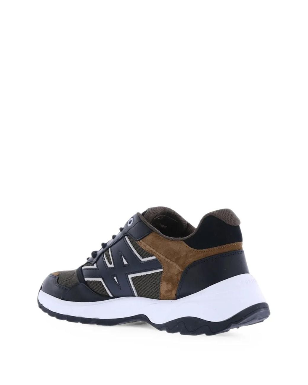 Nubikk White Ross Trek Edge Panelled Sneakers for men