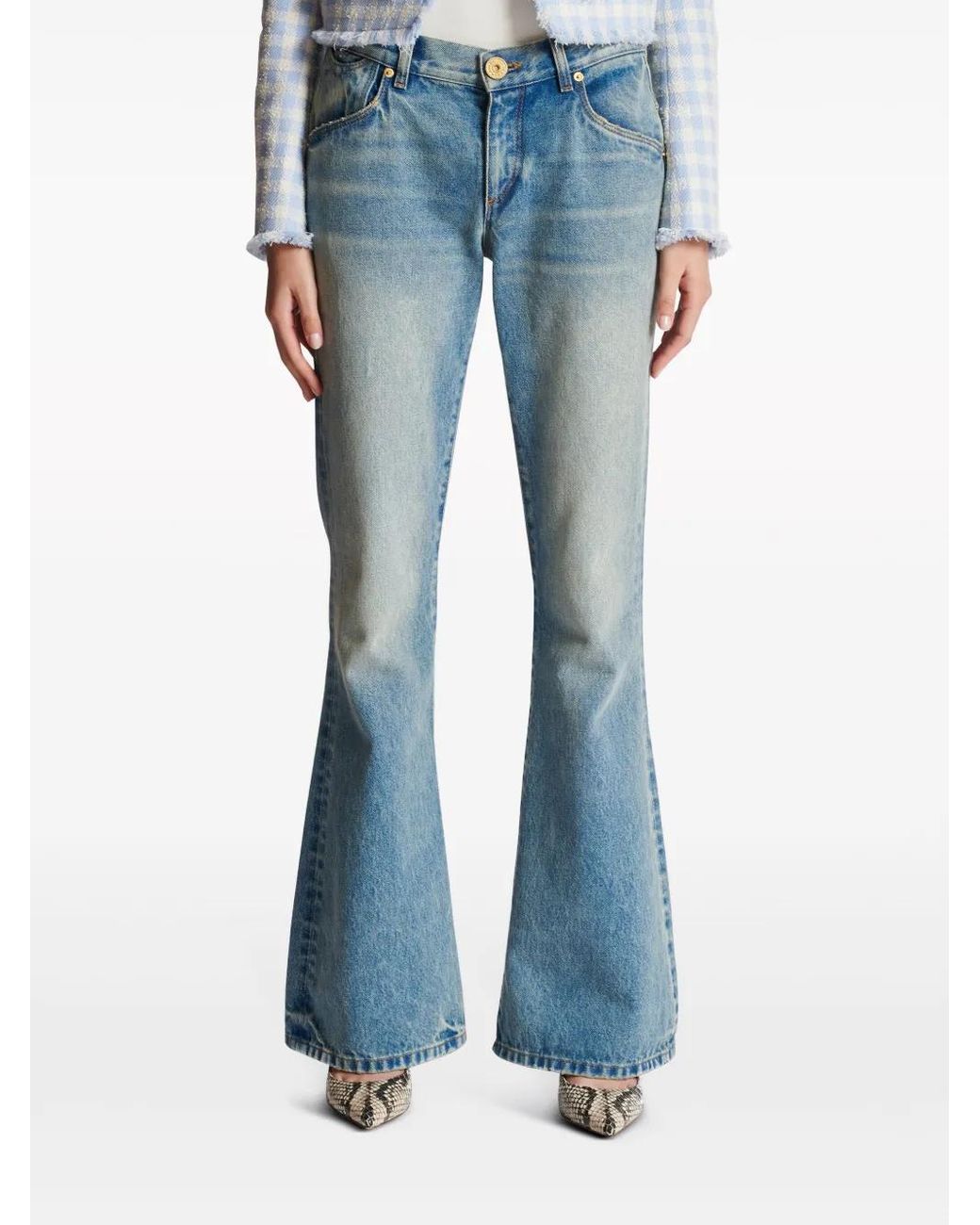 Balmain Bootcut Jeans in het Blue